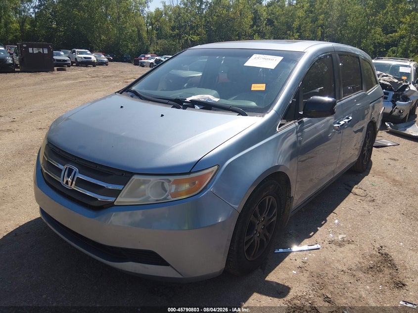 Vin: 5fnrl5h67bb014227, lot: 46289634, honda odyssey ex-l 20112