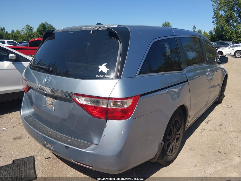Vin: 5fnrl5h67bb014227, lot: 46289634, honda odyssey ex-l 20114