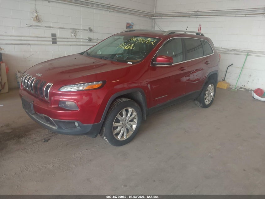 Vin: 1c4pjmdb8ew315650, lot: 46289813, jeep cherokee limited 20142