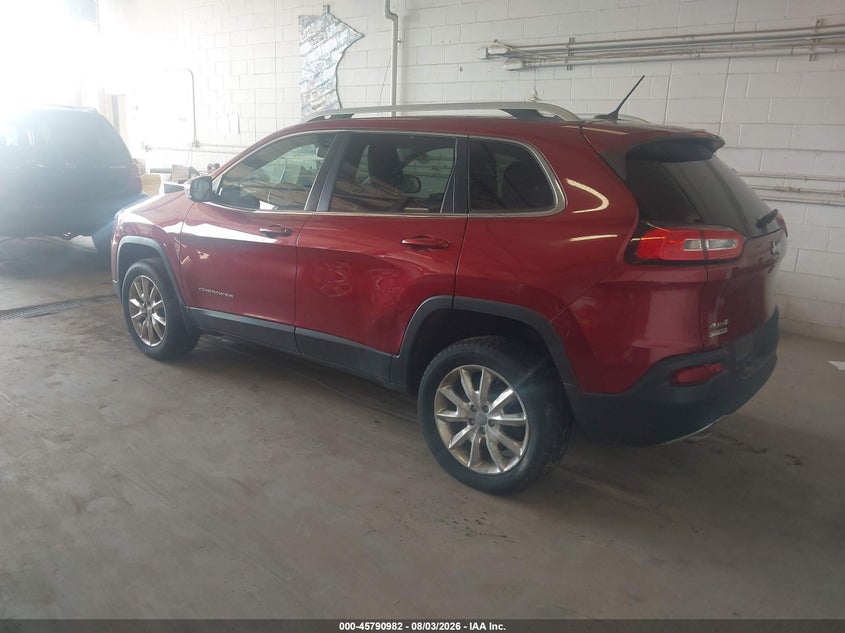 Vin: 1c4pjmdb8ew315650, lot: 46289813, jeep cherokee limited 20143