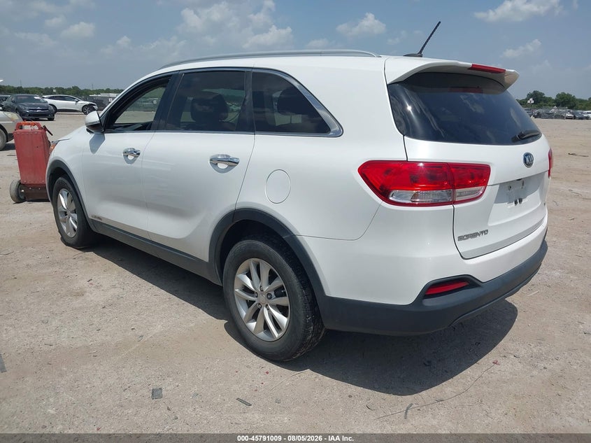 Vin: 5xypgda5xgg130500, lot: 46289840, kia sorento 3.3l lx 20163