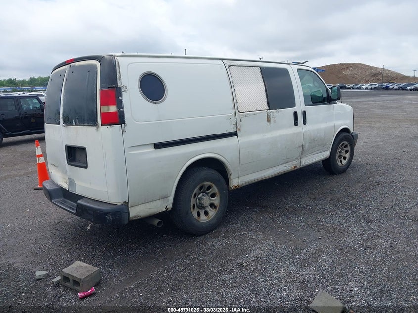 Vin: 1gcsgafx0c1120734, lot: 46289857, chevrolet express 1500 work van 20124
