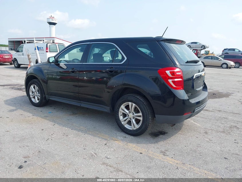Vin: 2gnalbek0g6321613, lot: 46289894, chevrolet equinox ls 20163