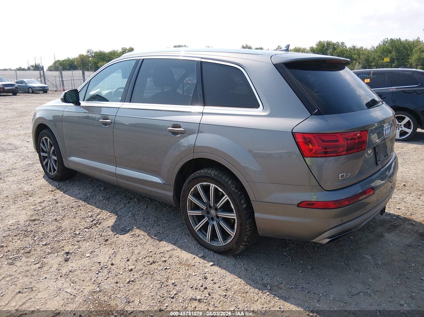 Vin: wa1laaf76hd028808, lot: 46289910, audi q7 3.0t premium 20173