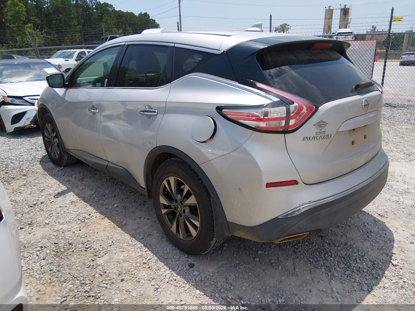 Vin: 5n1az2mg3gn150707, lot: 46289919, nissan murano s 20163