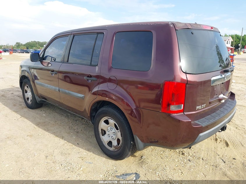 Vin: 5fnyf3h29bb048996, lot: 46289957, honda pilot lx 20113