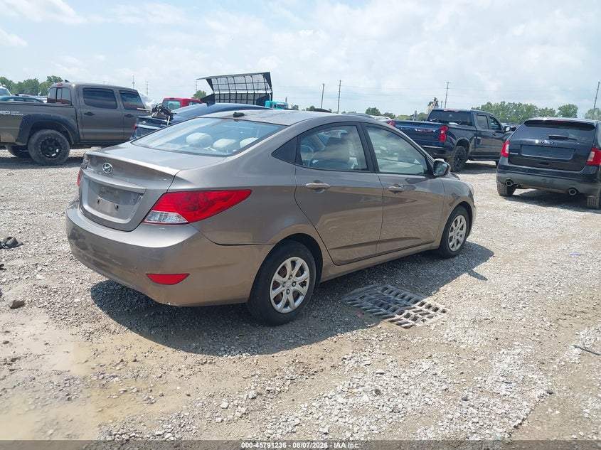Vin: kmhct4ae1du553885, lot: 46290067, hyundai accent gls 20134