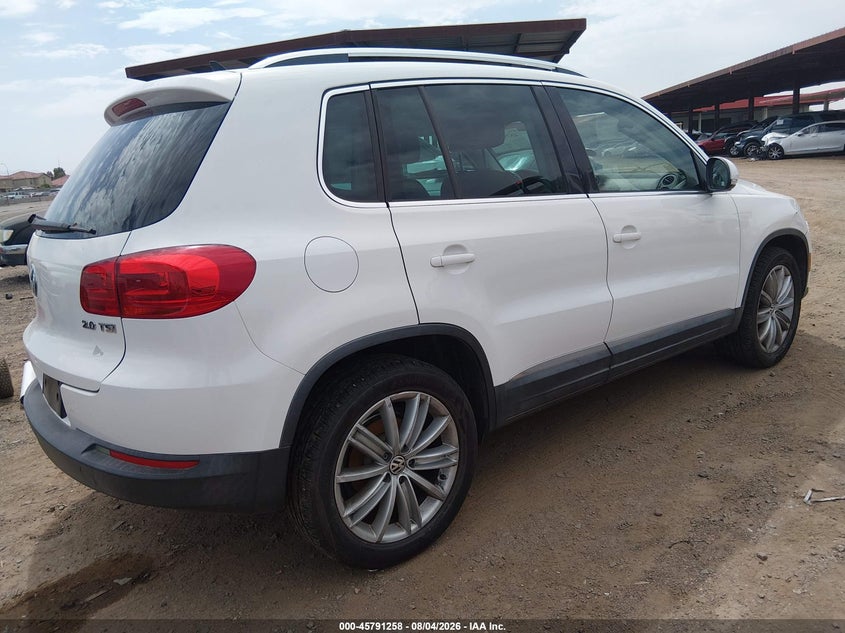 Vin: wvgav7ax6dw551011, lot: 46290089, volkswagen tiguan se 20134
