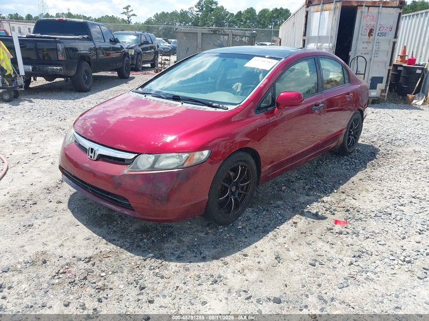 2008 Honda Civic, Normal Wear & Tear, IAAI, VIN 1HGFA16528L000058 — photo 2