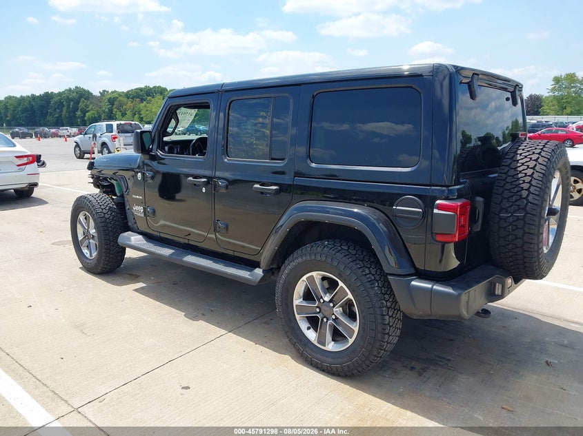 Vin: 1c4hjxeg9mw801334, lot: 46290129, jeep wrangler unlimited sahara 4x4 20213