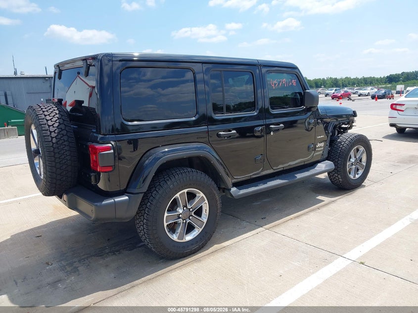Vin: 1c4hjxeg9mw801334, lot: 46290129, jeep wrangler unlimited sahara 4x4 20214
