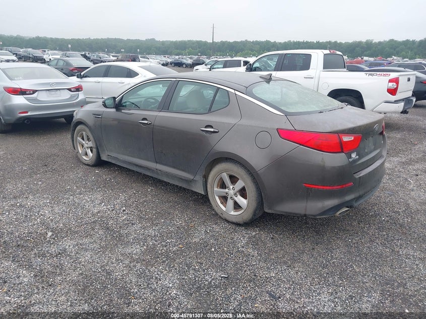Vin: 5xxgm4a72fg354230, lot: 46290138, kia optima lx 20153