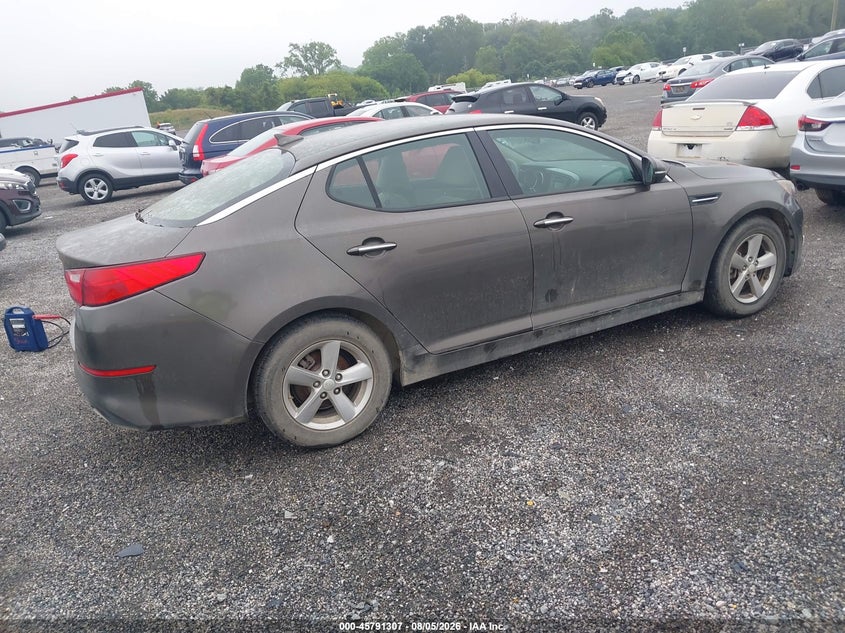 Vin: 5xxgm4a72fg354230, lot: 46290138, kia optima lx 20154