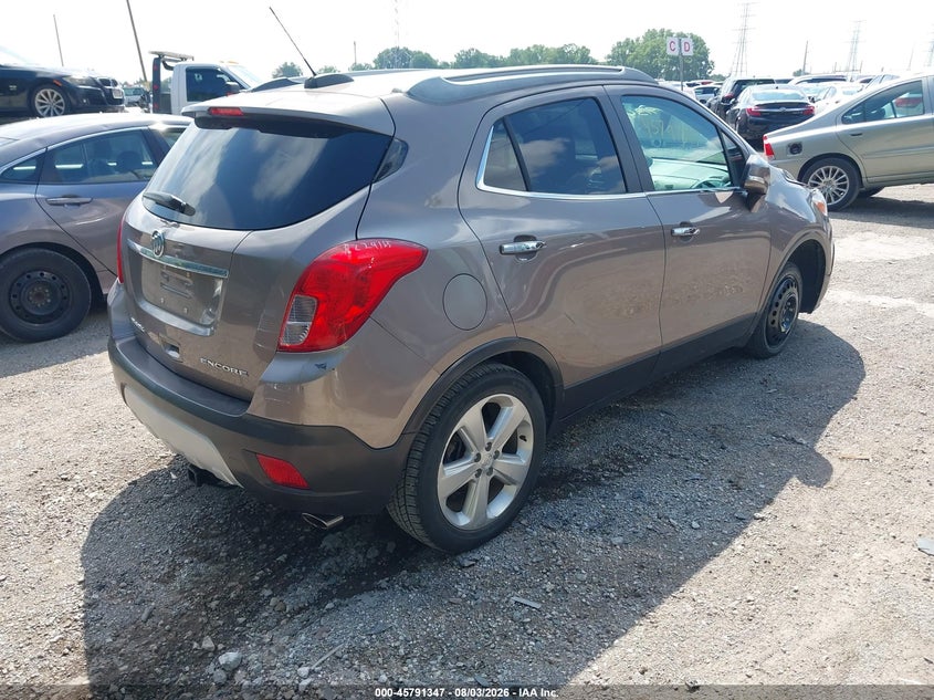 Vin: kl4cjcsb2fb176324, lot: 46290178, buick encore leather 20154