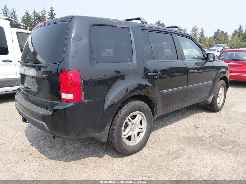Vin: 5fnyf3h25ab014925, lot: 46290184, honda pilot lx 20104