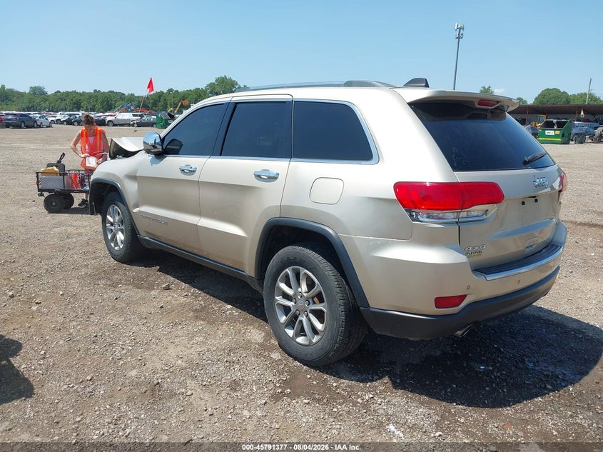 Vin: 1c4rjfbg1ec152926, lot: 46290208, jeep grand cherokee limited 20143