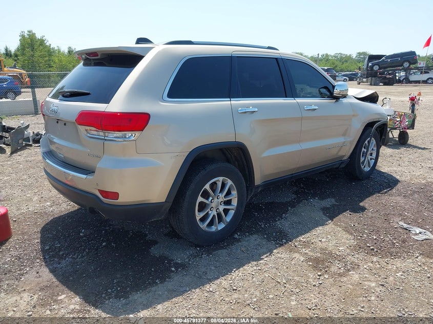 Vin: 1c4rjfbg1ec152926, lot: 46290208, jeep grand cherokee limited 20144