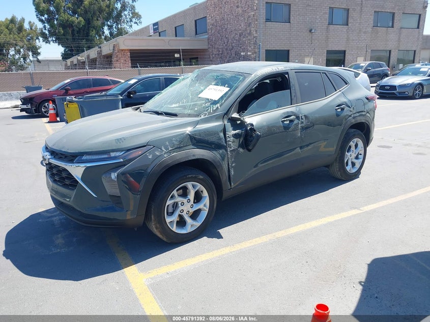 Vin: kl77lfep2tc052759, lot: 46290223, chevrolet trax fwd ls 20262