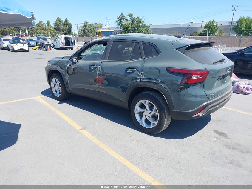Vin: kl77lfep2tc052759, lot: 46290223, chevrolet trax fwd ls 20263