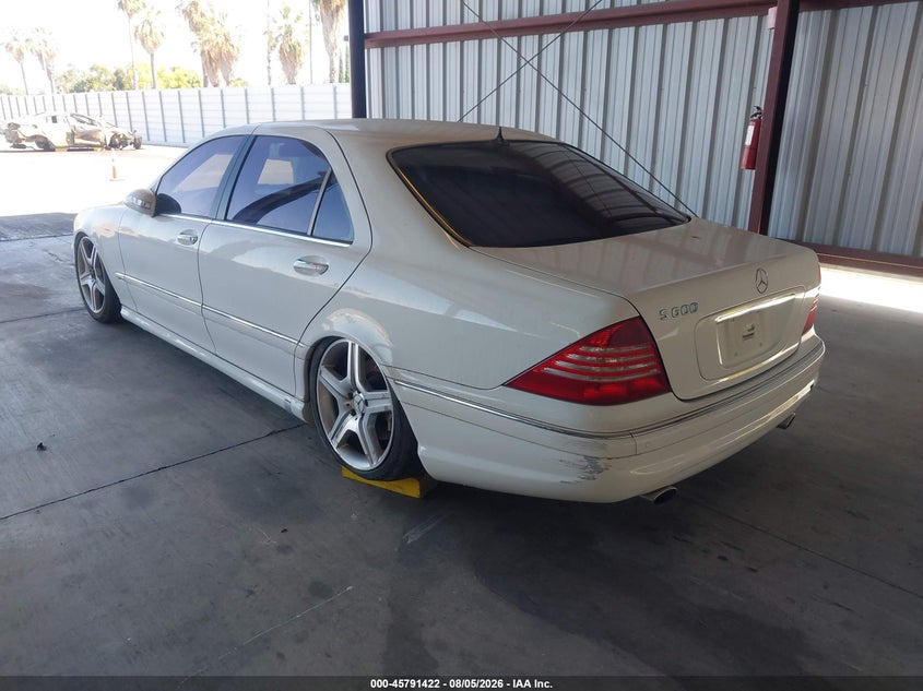 2005 MERCEDES-BENZ S 600 auction photo 3