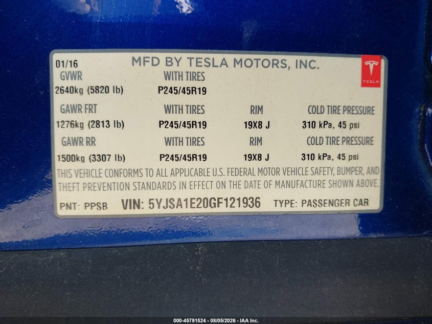 TESLA MODEL S - zdjęcie 9
