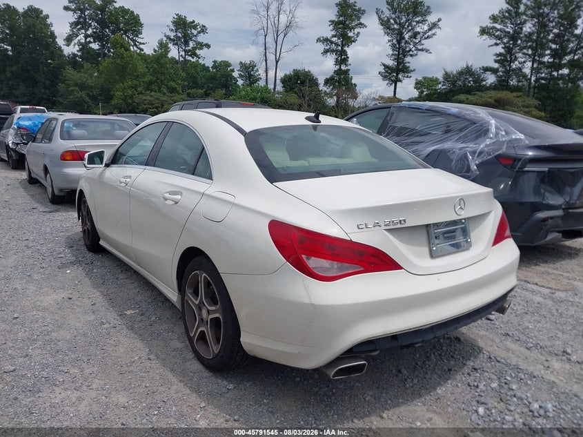 Vin: wddsj4eb1en113950, lot: 46290376, mercedes-benz cla 250 20143
