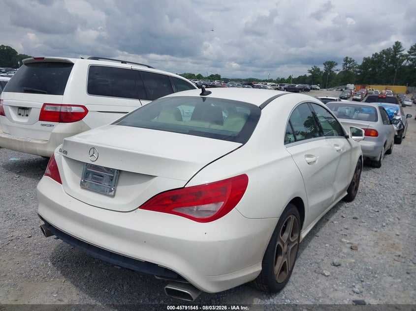 Vin: wddsj4eb1en113950, lot: 46290376, mercedes-benz cla 250 20144