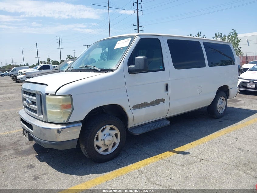 Vin: 1fmne1bw3ada31859, lot: 46290429, ford e-150 xlt 20102