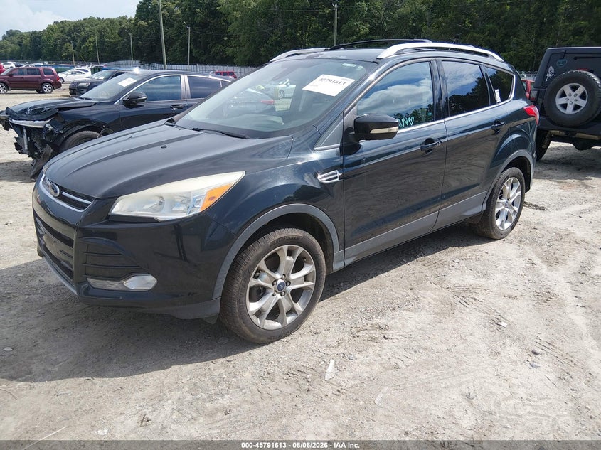 Vin: 1fmcu9j9xeua98873, lot: 46290444, ford escape titanium 20142