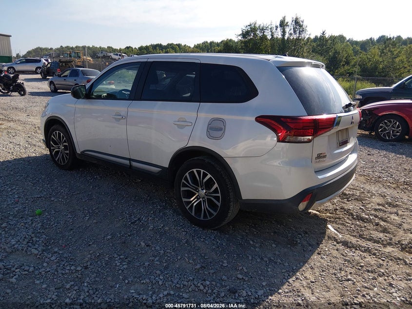 Vin: ja4ad2a39gz003816, lot: 46290562, mitsubishi outlander es 20163