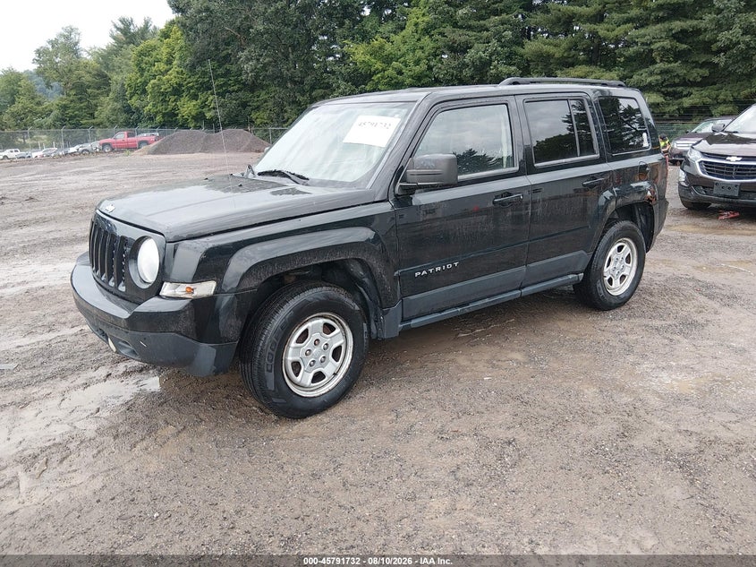 Vin: 1c4njrbb6dd274579, lot: 46290563, jeep patriot sport 20132
