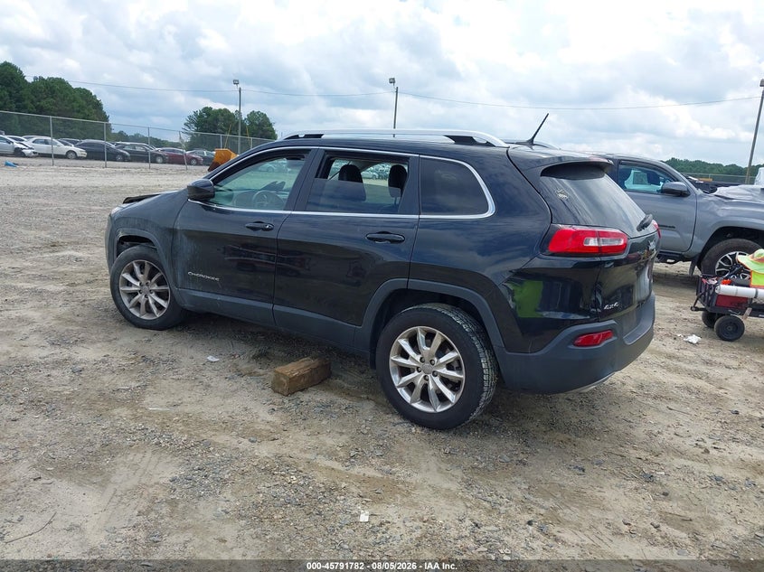 Vin: 1c4pjmds8fw704872, lot: 46290613, jeep cherokee limited 20153