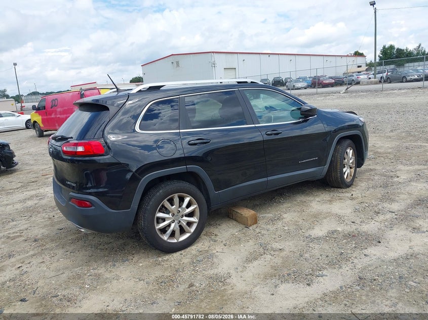 Vin: 1c4pjmds8fw704872, lot: 46290613, jeep cherokee limited 20154
