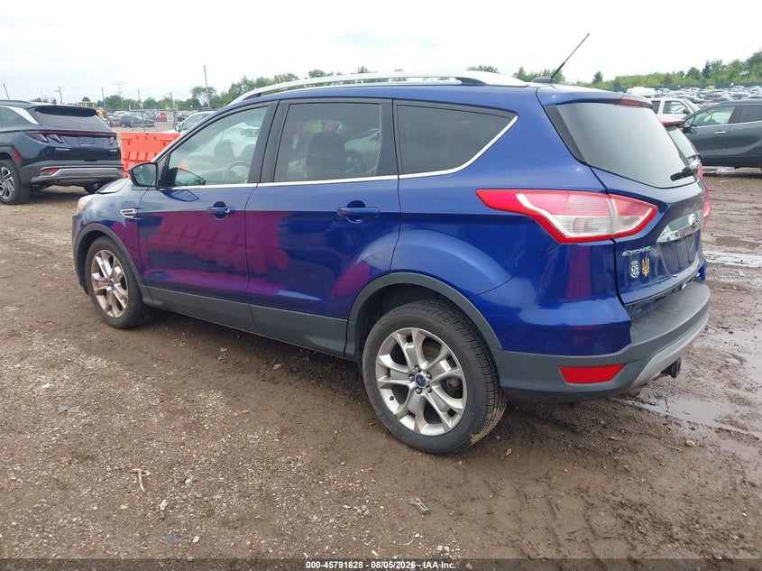 Vin: 1fmcu9j92eud63964, lot: 46290659, ford escape titanium 20143