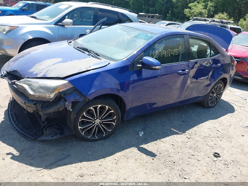 Vin: 2t1burhe6fc439705, lot: 46290676, toyota corolla s plus 20152