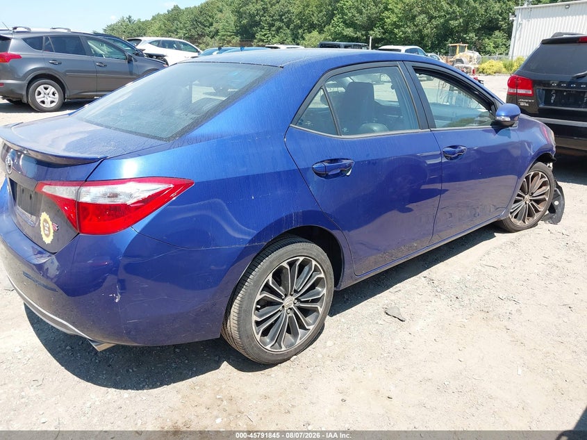 Vin: 2t1burhe6fc439705, lot: 46290676, toyota corolla s plus 20154