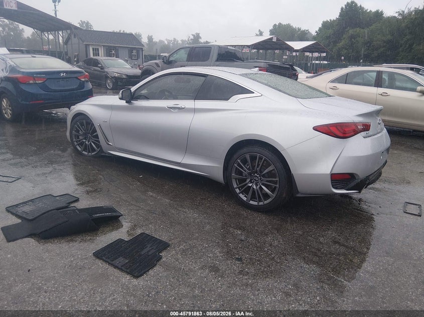 Vin: jn1ev7el4hm553650, lot: 46290694, infiniti q60 3.0t sport 20173