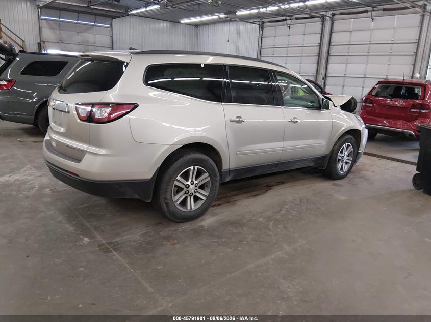 Vin: 1gnkvhkd1fj134843, lot: 46290732, chevrolet traverse lt 20154