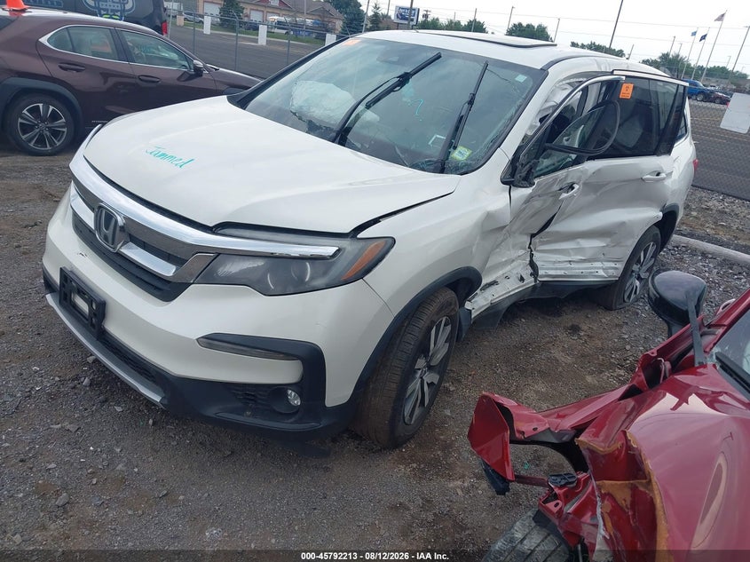 Vin: 5fnyf6h58kb022563, lot: 46291044, honda pilot ex-l 20192