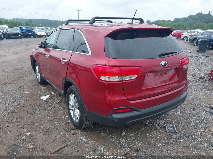 Vin: 5xypgda50jg423068, lot: 46291062, kia sorento 3.3l lx 20183