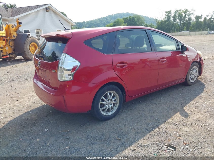 Vin: jtdzn3euxc3031605, lot: 46291103, toyota prius v three 20124