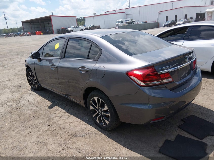 Vin: 19xfb2f83ee218574, lot: 46291118, honda civic ex 20143