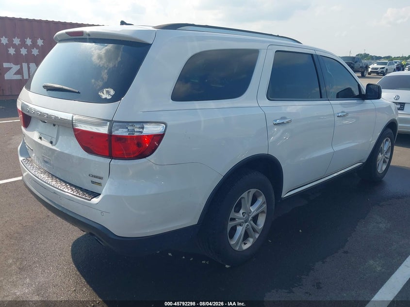 Vin: 1c4rdjdg4dc676724, lot: 46291129, dodge durango crew 20134