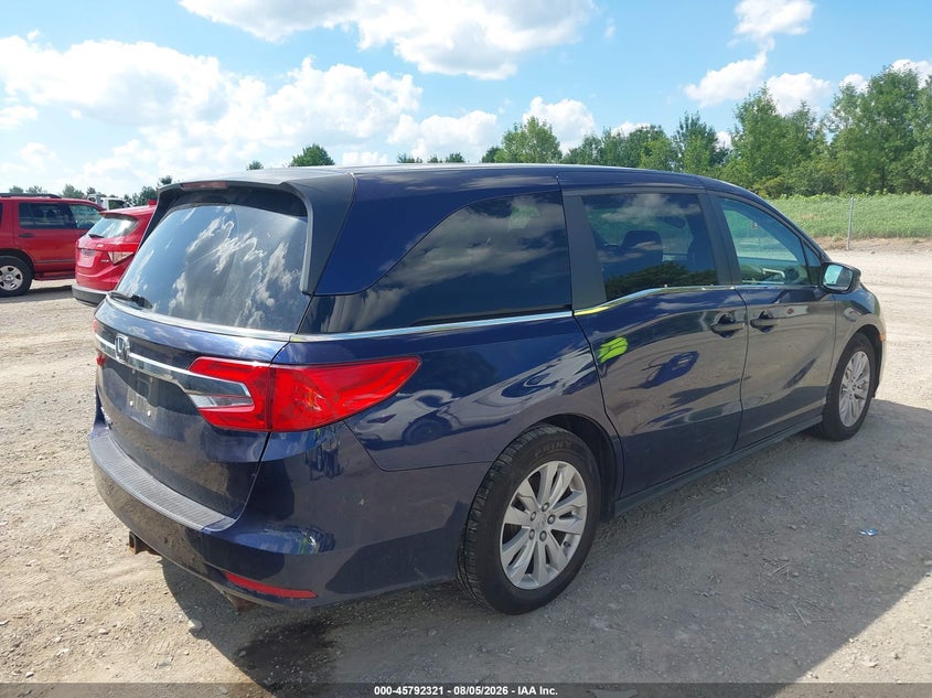 Vin: 5fnrl6h20kb094845, lot: 46291152, honda odyssey lx 20194