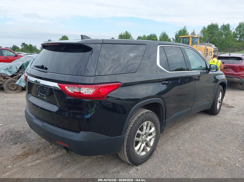 Vin: 1gnevfkw7jj205488, lot: 46291161, chevrolet traverse ls 20184