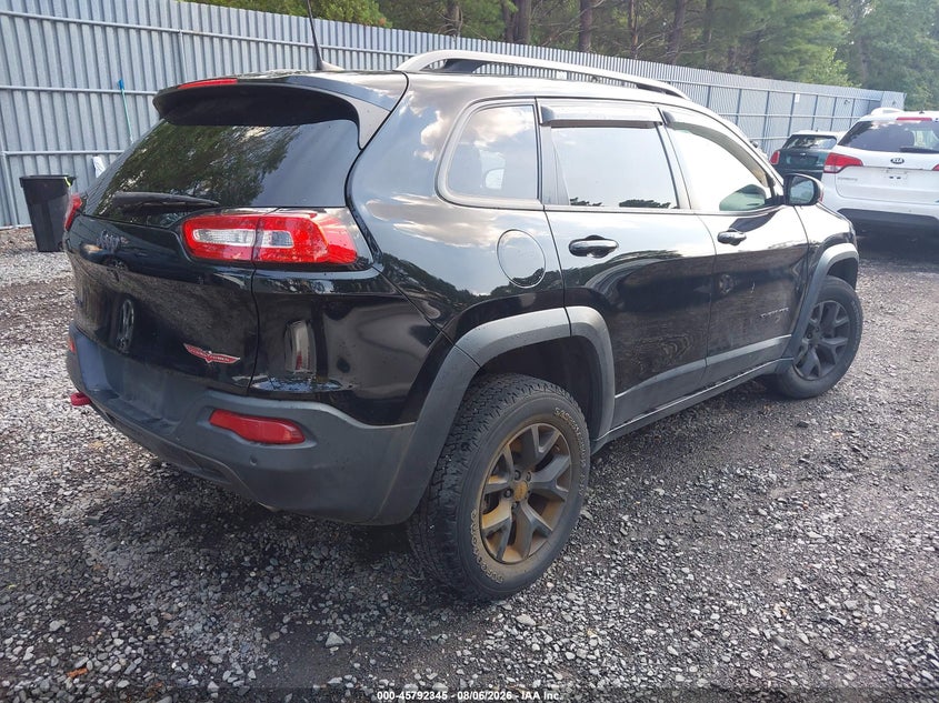 Vin: 1c4pjmbx6jd610122, lot: 46291176, jeep cherokee trailhawk 4x4 20184