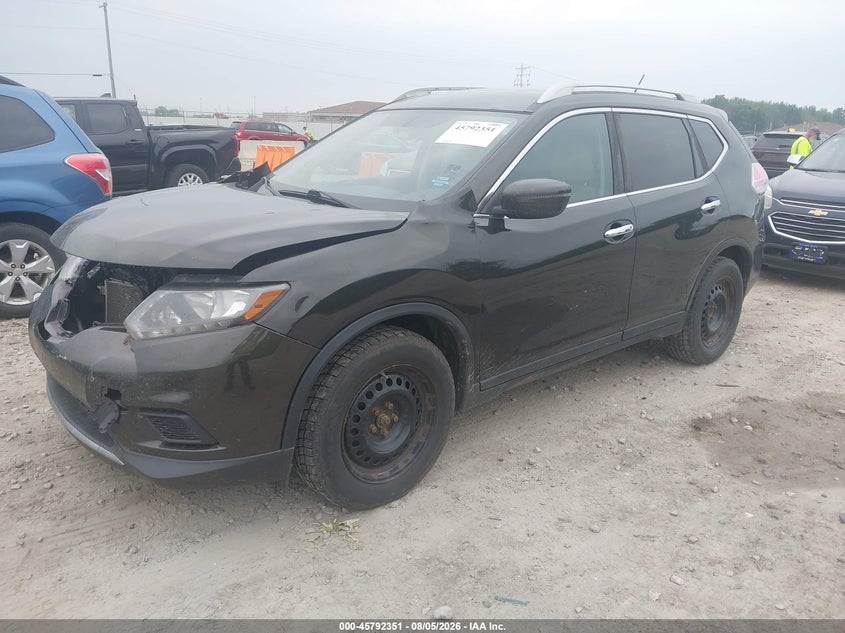 Vin: 5n1at2mt1gc774676, lot: 46291182, nissan rogue s 20162