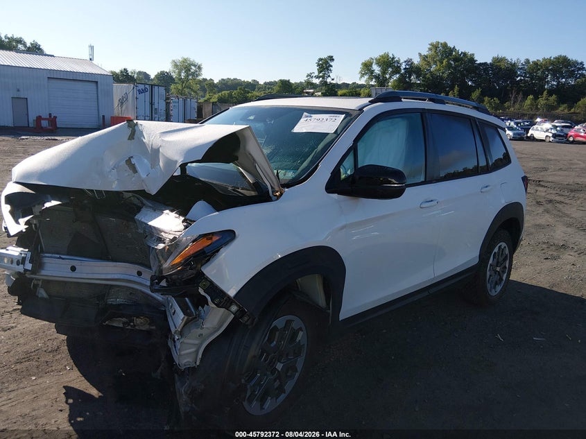 Vin: 5fnyf8h68sb013589, lot: 46291203, honda passport awd trailsport 20252