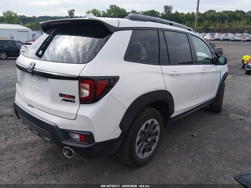 Vin: 5fnyf8h68sb013589, lot: 46291203, honda passport awd trailsport 20254
