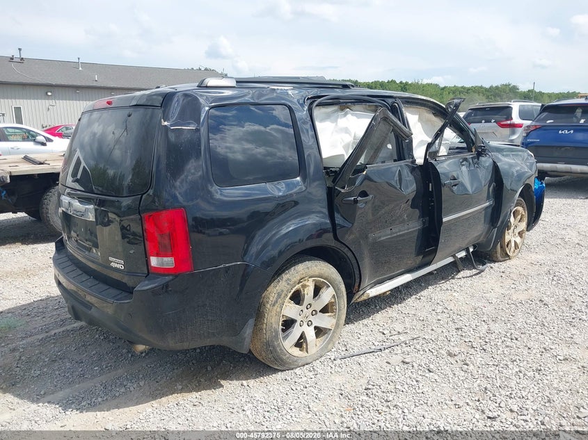 Vin: 5fnyf4h92db021614, lot: 46291206, honda pilot touring 20134